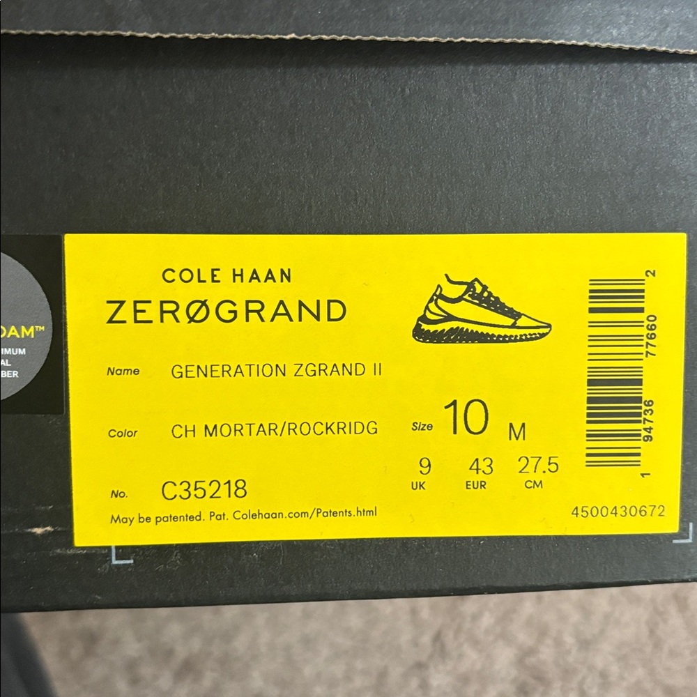 Cole Haan Beige Suede Low-Top Sneakers - Picture 3 of 3